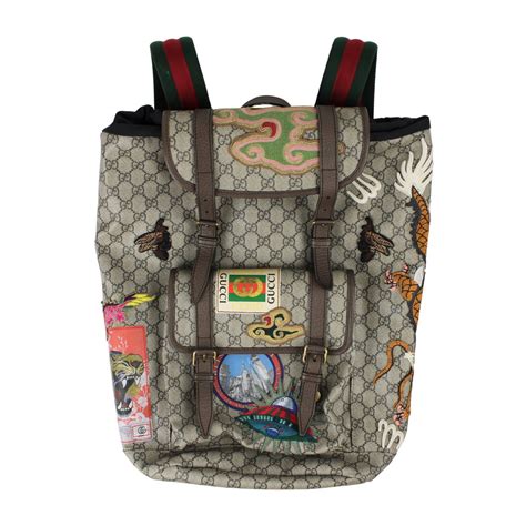 gucci techpack with embroidery replica|gucci bag counterfeit logo.